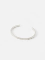 Oliver Bonas Silver Tone Gia Geometric Cuff Bangle - Image 1 of 4