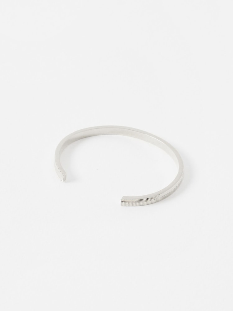 Oliver Bonas Silver Tone Gia Geometric Cuff Bangle - Image 2 of 4