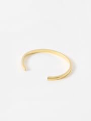 Oliver Bonas Gold Tone Gia Geometric Cuff Bangle - Image 2 of 3