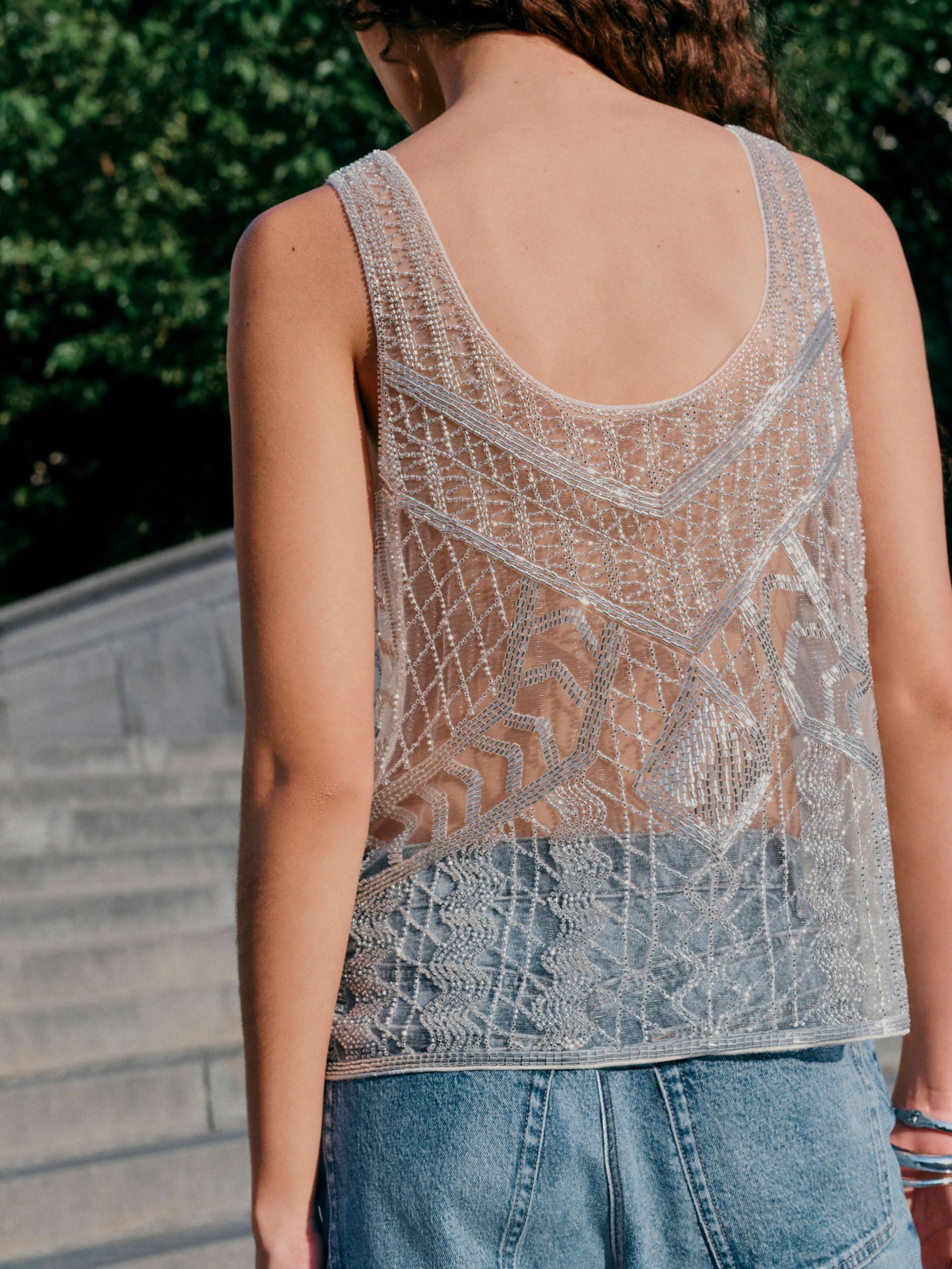Buy Ivory N. Premium Beaded Cami Top from Next Canada