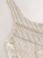 Ivory N. Premium Beaded Cami Top - Image 6 of 7