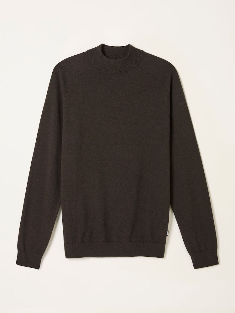 FatFace Rye Chocolate Brown Knitted Turtle Neck Jumper - Image 6 of 6 FatFace Rye Chocolate Brown Knitted Turtle Neck Jumper - Image 6 of 6