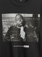 Gap Black The Notorious B.I.G. Graphic Short Sleeve T-Shirt - Image 5 of 5