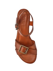 Jones Bootmaker Brown Hythe Smart Leather Sandals - Image 6 of 7