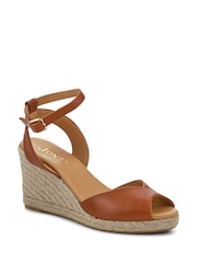 Jones Bootmaker Leather Wedge Heeled Sandals - Image 2 of 5