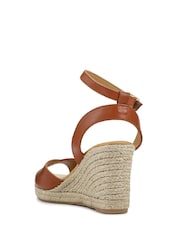 Jones Bootmaker Leather Wedge Heeled Sandals - Image 3 of 5