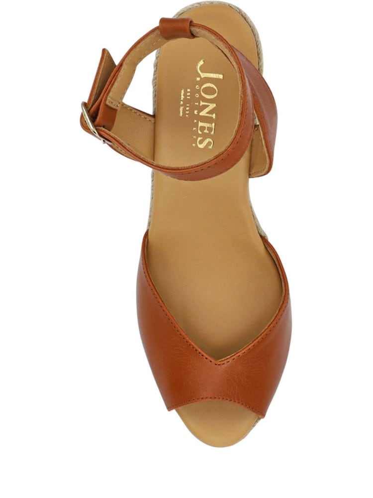Jones Bootmaker Leather Wedge Heeled Sandals - Image 4 of 5