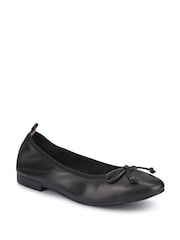 Jones Bootmaker Opaline Bow-Detailed Leather Black Pumps - Image 2 of 5
