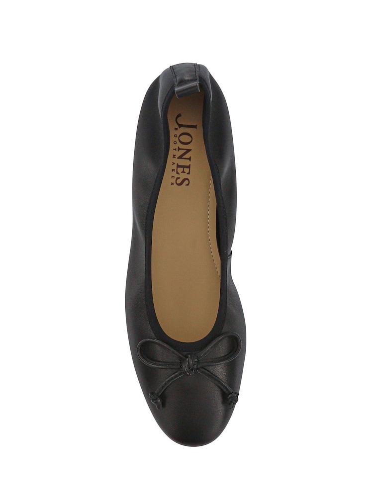 Jones Bootmaker Opaline Bow-Detailed Leather Black Pumps - Image 5 of 5