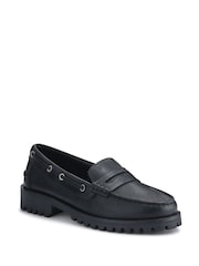 Črni usnjeni mokasini Jones Bootmaker Miuccia - Slika 2 iz 5