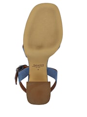 أزرق - مجموعة صنادل Gladiola من الجلد بكعب مرتفع من الأمام من 2 قطعة من Jones Bootmaker - صورة 6 من 6