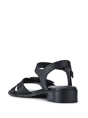 Черный - Jones Bootmaker Hythe Smart Leather Sandals - Image 3 of 5