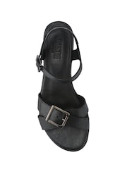 Черный - Jones Bootmaker Hythe Smart Leather Sandals - Image 4 of 5