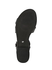 Черный - Jones Bootmaker Hythe Smart Leather Sandals - Image 5 of 5
