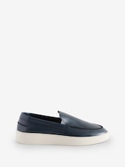 Jones Bootmaker Blue Quade Smart Leather Slip-On Shoes - Image 1 of 1