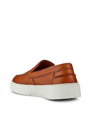Коричневый - Jones Bootmaker Quade Smart Leather Slip-On Shoes - Изображение 2 из 5