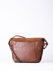 Lakeland Leather Brown Bridge Cross-Body Bag - Image 1 of 6