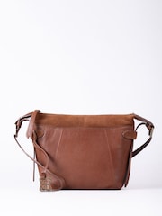 Lakeland Leather Brown Bridge Cross-Body Bag - Image 2 of 6