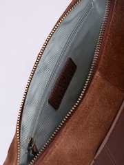 Lakeland Leather Brown Bridge Cross-Body Bag - Image 3 of 6