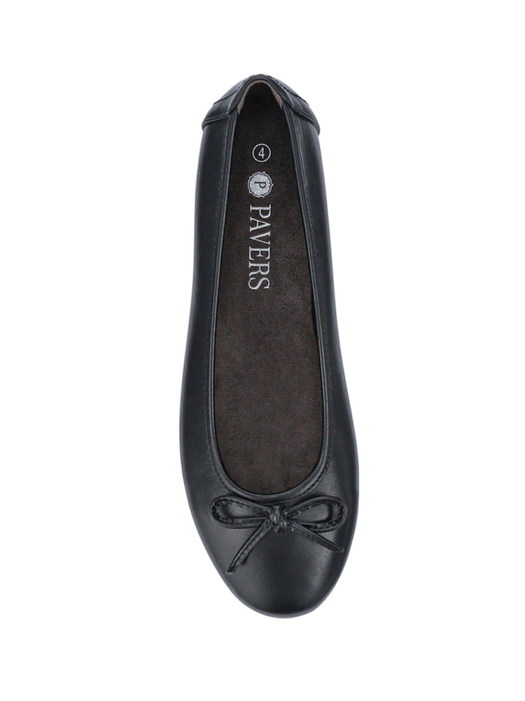 Pavers Black Grippy Heeled Shoes - Image 4 of 5
