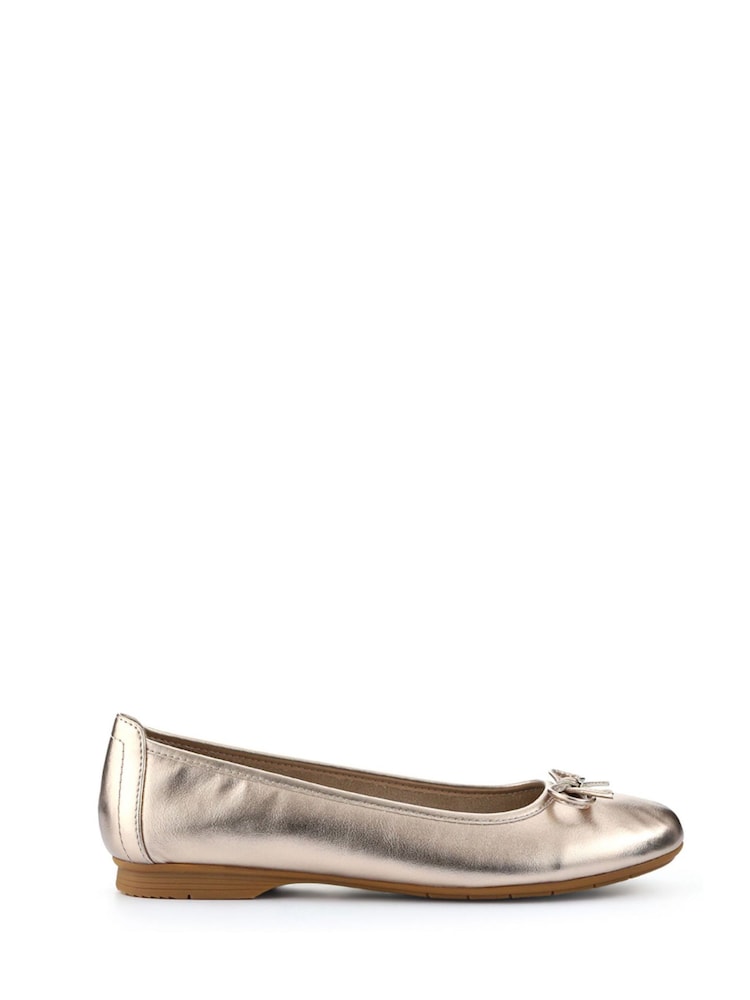 Pavers Gold Grippy Heeled Shoes - Image 1 of 5