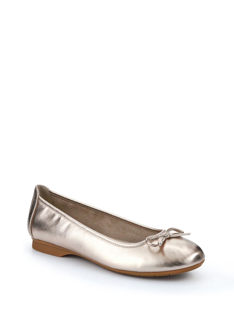 Pavers Gold Grippy Heeled Shoes - Image 2 of 5
