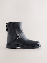 Cuero negro - Forever Comfort® Biker Ankle Boots - Imagen 1 de 5