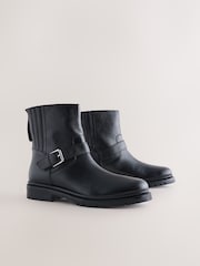 Cuero negro - Forever Comfort® Biker Ankle Boots - Imagen 2 de 5