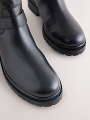 Cuero negro - Forever Comfort® Biker Ankle Boots - Imagen 4 de 5