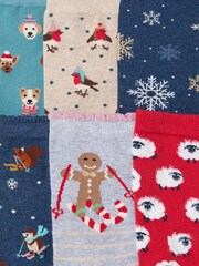 FatFace Multi Womens 12 Pack of Socks Advent Calendar - Image 2 of 3