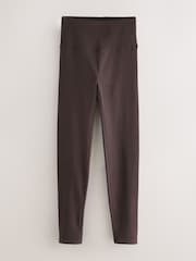 Chocolate Brown Cosy Fleece Leggings - Image 1 of 3