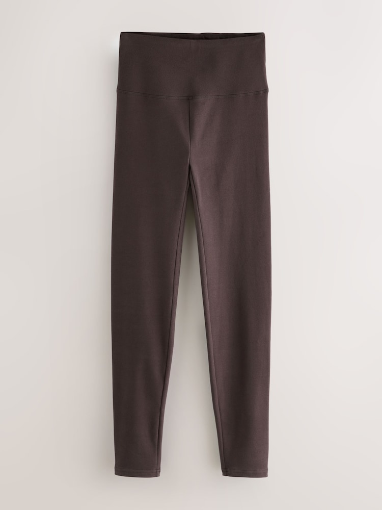 Chocolate Brown Cosy Fleece Leggings - Image 1 of 3 Chocolate Brown Cosy Fleece Leggings - Image 1 of 3