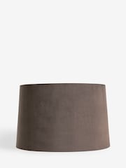 Chocolate Brown Velvet Easy Fit Shade Ceiling Light - Image 1 of 2