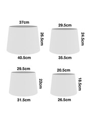 Chocolate Brown Velvet Easy Fit Shade Ceiling Light - Image 2 of 2