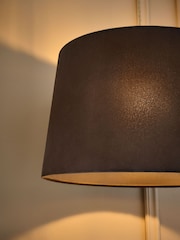 Chocolate Brown Velvet Easy Fit Shade Ceiling Light - Image 3 of 5