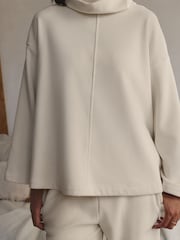 Cream Cosy Cord Cowel Neck Jumper - Image 6 of 12