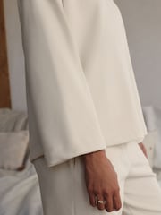 Cream Cosy Cord Cowel Neck Jumper - Image 8 of 12