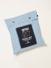 FatFace Seil Light Blue Stripe Trouser Pyjama Set - Image 2 of 2