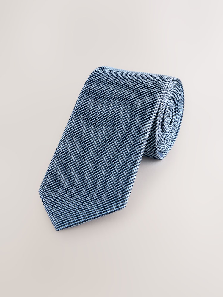 Blue Textured Tie - Image 1 of 3