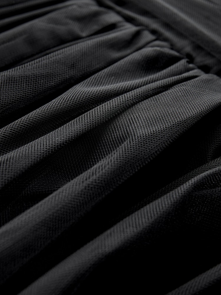 Black Occasion Tulle Bandeau Mini Dress - Image 3 of 3