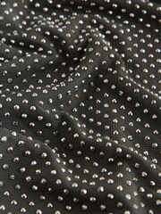 Pewter Grey Hotfix Cowl Back Mini Dress - Image 1 of 3