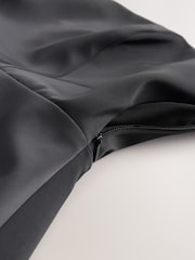 Black Tabitha Simmons X Next Satin Bow Back Bandeau Mini Dress - Image 4 of 4