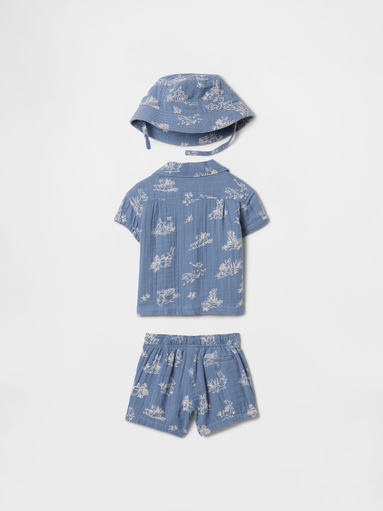 Gap Blue Peter Rabbit Top and Shorts Set (Newborn-24mths) - Image 3 of 3