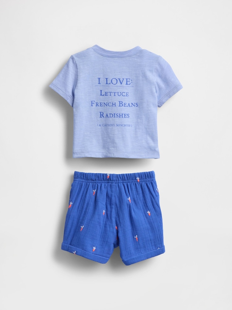 Gap Blue Peter Rabbit T-Shirt Outfit Set (Newborn-24mths) - Image 2 of 2