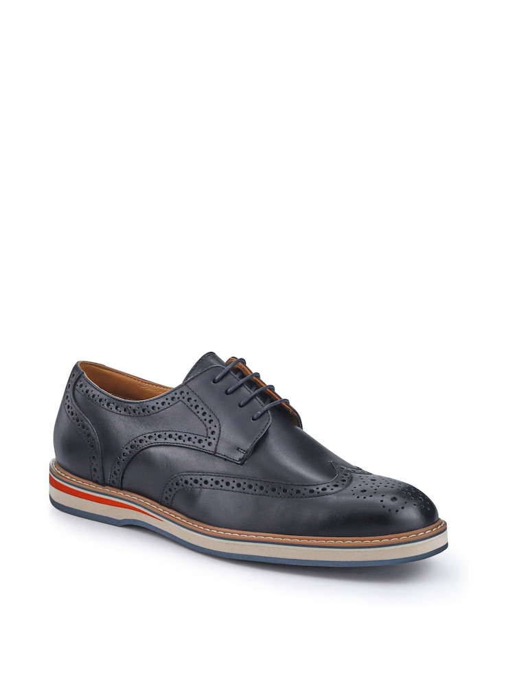 Черный - Pavers Gents Lace Smart Shoes - Image 2 of 5
