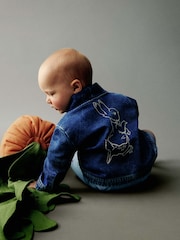 Gap Blue Peter Rabbit Knit Denim Shawl Cardigan (Newborn-24mths) - Image 1 of 5