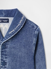 Gap Blue Peter Rabbit Knit Denim Shawl Cardigan (Newborn-24mths) - Image 4 of 5