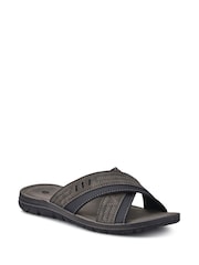 Pavers Grey Gents Casual Mules - Image 2 of 5