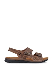 Pavers Brown Gents Casual Sandals - Image 2 of 5