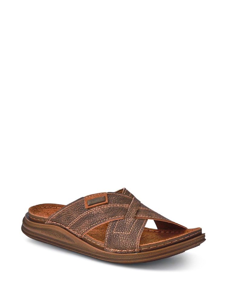 Pavers Brown Gents Casual Mules - Image 2 of 4